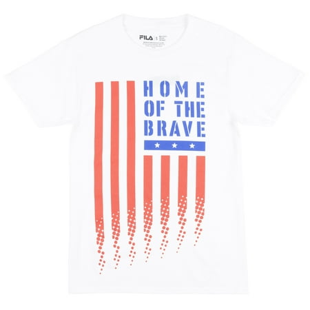 FILA Home of the Brave Flag American Flag T-Shirt Activewear Men