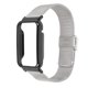 thumbnail image 1 of Correa de malla de acero inoxidable con funda protectora negra, accesorio de repuesto compatible con Mi Band 7 Pro, color plateado., 1 of 14