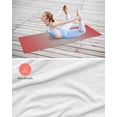 thumbnail image 4 of Red Grey Ombre Yoga Towel for Hot Yoga Non Slip, Modern Gradient Abstract Art Yoga Mat Towel Absorbent Yoga Sweat Towels Microfiber Hot Yoga Blanket for Bikram Pilates 26"x74", 4 of 7