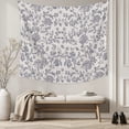 thumbnail image 5 of Haze Blue Leaf Large Tapestry for Bedroom Wall Hanging Tapestry, Retro Farmhouse Plant Floral Branch Ceiling Backdrop Tapestries Poster Blanket Wall Decor for Teens Room Living Room Dorm 85" x 90", 5 of 8