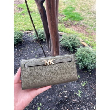 Michael Kors MK Reed Large Leather Credit Card Holder Flat Wallet Clutch Oliver