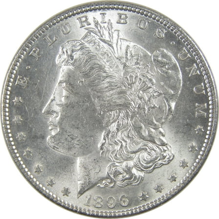 1896 Morgan Dollar Uncirculated Silver $1 Coin