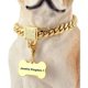 thumbnail image 1 of Collar De Cadena De Oro Para Perro Con Hebilla Segura Con Pi, 1 of 6