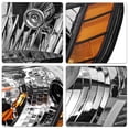 thumbnail image 4 of For 2010 2011 2012 2013 Kia Forte Halogen Black Amber Headlight Assembly Pair, 4 of 5