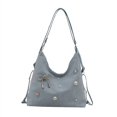 thumbnail image 5 of Mochila de diseño de nicho con lazo, bandolera de un solo hombro, multiusos, de gran valor, con cadena y gran capacidad., 5 of 5