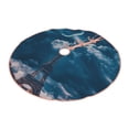 thumbnail image 2 of Kll Eiffel Tower At Night Christmas Tree Skirt 36",Party Decorations Farmhouse For Christmas Decorations Holiday Party, 2 of 8