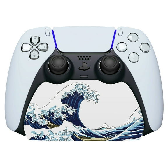PlayVital The Great Wave Display Stand for PS5 Controller, Gamepad Accessories Desk Holder for ps5 Controller with Rubber Pads