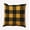 Golden Mustard, variant on 16" x 16" Simply Daisy Buffalo Plaid Polyester Accent Pillow, Harvest Orange Qty 1