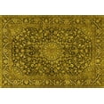 thumbnail image 1 of Ahgly Company Machine Washable Indoor Rectangle Persian Yellow Traditional Area Rugs, 7' x 10', 1 of 4