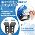 thumbnail image 3 of 31PCS Hockey Helmet Repair Kit, Football Helmet Hardware Kit Include 2 J Clips/ 4 Rubber Gaskets/ 4 R Shape Football Visor Clips/ 16 Screw Nuts/ 4 Chin Strap Adapter/Screwdriver, 3 of 7