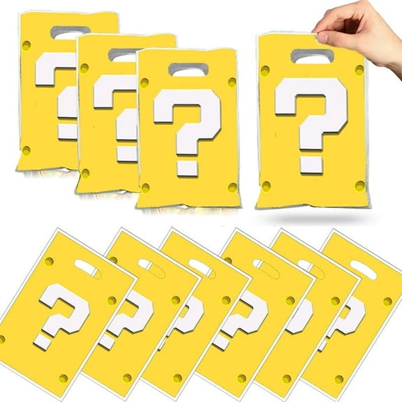 20 PCS Mario Gift Bags Party Flavors Bags Treat Candy Bags Mario Bags Mario Goody Bag