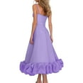 thumbnail image 1 of Ketyyh-chn99 Robes de Printemps pour Femmes 2024 Robe de Mariage Décontractée Sans Manches Fluide Plissée Soleil Plage Bohème Élégante Évasée Robes de Fête Violet,m, 1 of 4