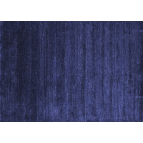 Ahgly Company Indoor Rectangle Abstract Blue Contemporary Area Rugs, 8' x 10'