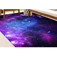 thumbnail image 5 of Floor Rug, Pattern Rug, Purple and Blue Rug, Easy to Clean Rugs, View Rug, Starry Sky Landscape Rug, Entryway Rug, Galaxy Rugs, Printed Rug, 2'x3' - 60x90 cm, 5 of 9