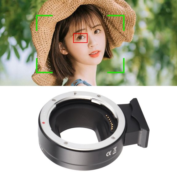 Convertidor de lente de enfocque automático, contacto de metal contacto estable adaptador de montaje de lentes de enfocque automático para la cámara de la serie r