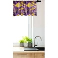 thumbnail image 3 of Ambesonne Geometric Window Valance, Funny Memphis, 54" X 18", Yellow Purple, 3 of 3