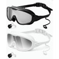 thumbnail image 1 of Gafas de natación Rantizon, 2 unidades, visión amplia, antivaho, UV, para adultos, 1 of 7