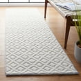 thumbnail image 3 of SAFAVIEH Vermont Thurstan Geometric Wool Runner Rug, Ivory/Light Blue, 2'3" x 8', 3 of 9