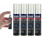 4 Pc Ozium Air Sanitizer Odor Eliminator Purifier Freshener Carbon Black 0.08oz