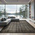 thumbnail image 2 of ODIKA 8'x10' Washable Area Rug Non-Slip Chair-Friendly Mat Grey Motif Under Symmetrical Abstract Pile Pixel Short Geometric for Dining Room, Large Office, Lounge, 2 of 7
