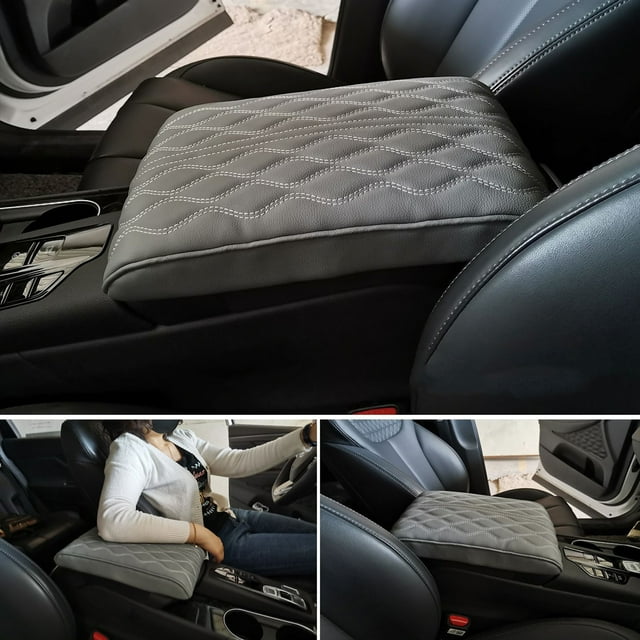 2024 Upgrade General Purpose Memory Car Armrest Cushion Leather Car Armrest Car Center Console Cushion Car Seat Cushion Protector Interior Vehicle Lights Dome Light Bulb Neon Lights for Cars inside