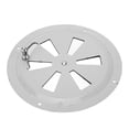 thumbnail image 1 of Couvercle de Ventilation Rond, Plaque de Ventilation Marine Facile à Installer Trous Standards en Acier Inoxydable 316 pour Yacht RV Automobile, 1 of 8