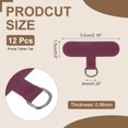 thumbnail image 2 of 12pcs Phone Tether Tab, Universal Phone Lanyard Patch T Shape Cell Phones Strap Replacement Part for Most Smartphone Cases, Wine Red, 2 of 6