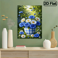 thumbnail image 6 of 500 pieces of vertical paper jigsaw puzzles - white and blue flowers, size 15 x 20.5 inches., 6 of 10