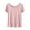 Pink, variant on Sleep Shirts for Women - Pajama Tops for Women,Modal Round Neck Solid Color Pajamas Top