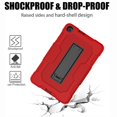 thumbnail image 4 of Dteck Case for Samsung Galaxy Tab A 8.4" SM-T307 (2020 Released),Shockproof Armor Rugged Rubber Case Hybrid Hard PC Protective Stand Cover (Without Built-in Screen Protector),Red+Black, 4 of 6