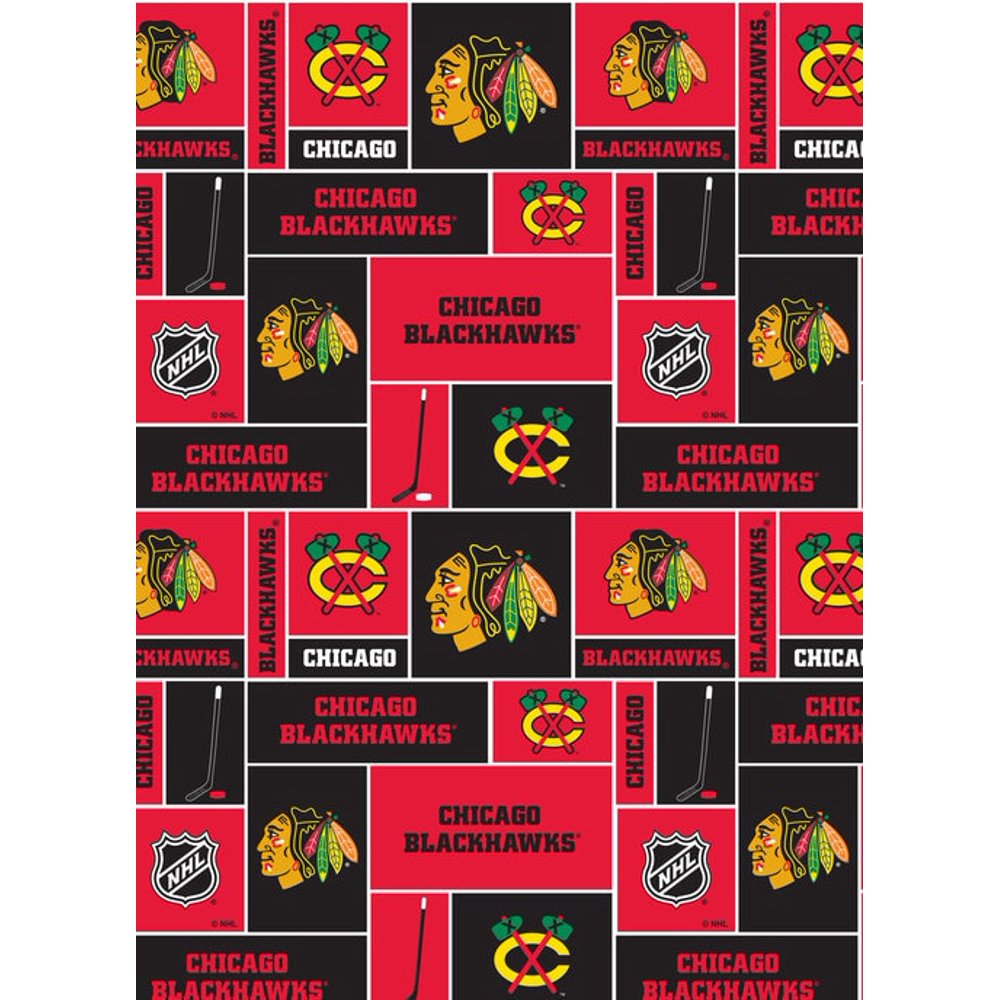Chicago Blackhawks Super Soft Fleece Fabric Classic