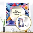 thumbnail image 3 of Designart "Funky Pattern With Multicolor Geometric Triangles" 0 Multicolor Large Square Mirror - Square Bedroom Mirror Printed Wall Decor - Modern Square Printed Wall Mirror Art, 3 of 5