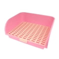 thumbnail image 2 of Milaget Rabbit Litter Box Plastic Litter Box Potty for Adult Ferret Hamster Pink, 2 of 9