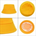 thumbnail image 4 of SUNSIOM Adult Bucket Hat Solid Color Summer Sun Protection Hat Wide Brim Fisherman Cap for Outdoor Travel Beach, 4 of 6