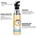 thumbnail image 3 of ALAZA Bear Christmas Water Bottle Insulated Flask Stainless Steel Straw Lid 20 oz, 3 of 6