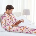 thumbnail image 5 of KLL Cowgirl Boots Sleepwear Mens Flannel Pajamas,Long Cotton Pj Set, 5 of 7