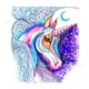 thumbnail image 1 of Pintura de diamante 5d Unicornio colorido Diamante completo Pintura de diamante de bricolaje Decoración de sala de estar Pintura de diamante hecha a mano (30 * 30 CM), 1 of 5