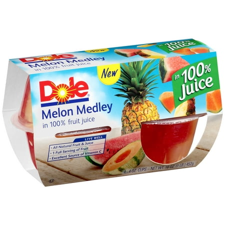 Dole® Melon Medley in 100% Fruit Juice 4-4 oz. Cups