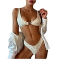 thumbnail image 3 of WREESH Maillot de Bain d'Été pour Femmes Imprimé Cercle Bikini, 3 of 9