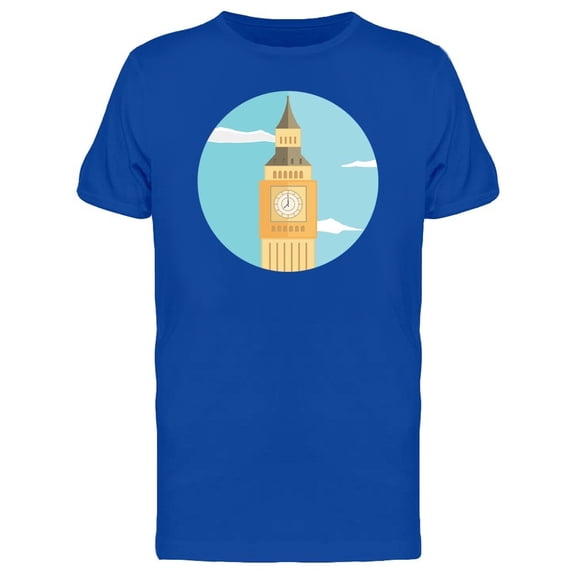 Big Ben Tower Round Frame Tee Men's -Image by Shutterstock