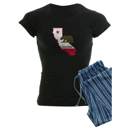 

CafePress - CALI STATE W BEAR Pajamas - Women s Dark Pajamas