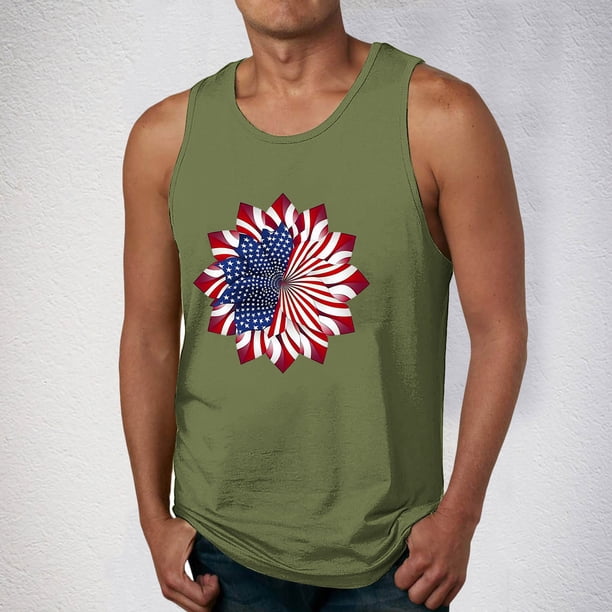 Camiseta sin mangas de cuello redondo para hombre, ropa de ocio, fitness, para el hogar, pijamas, camiseta con estampado de moda a color, blusa deportiva de poliéster para hombre