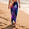 thumbnail image 4 of Domzest Halloween Pajama Pants for Women Halloween Graphic Wide Leg Sleepwear Drawstring Elastic Waisted Funny Pj Bottoms Multicolor XXL, 4 of 6