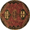 thumbnail image 1 of Ahgly Company Indoor Round Persian Brown Traditional Area Rugs, 8' Round, 1 of 4