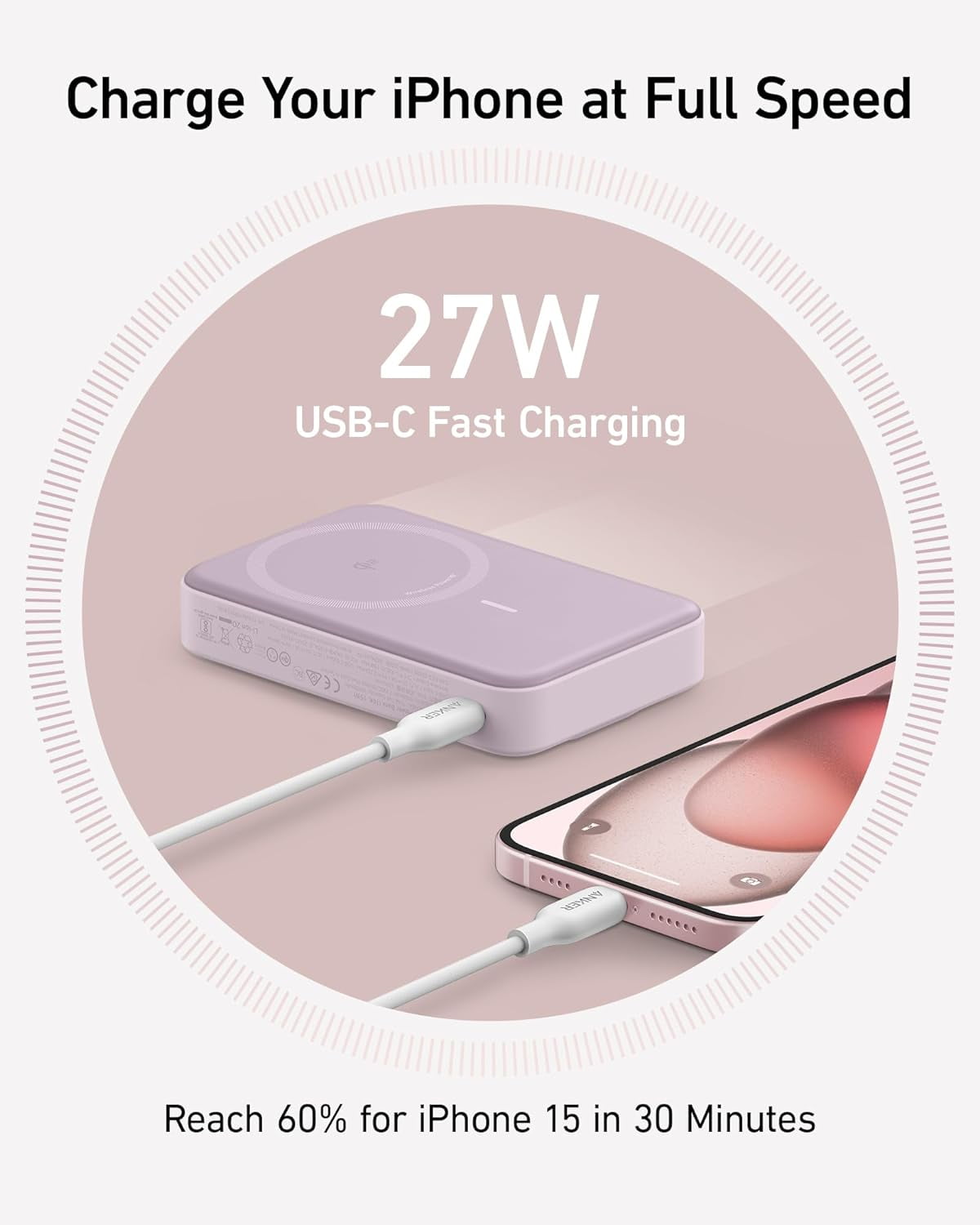 Qi2対応15W Anker MagGoPower Bank 10000mAh Amazon.com: Anker MagGo Power Bank, Qi2 Certified 15W Ultra