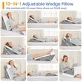 thumbnail image 3 of Set de Almohadas Cuña Sasttie para Posición Corporal 3PCS Espuma Viscoelástica, 3 of 9