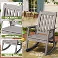thumbnail image 3 of Homall Outdoor Rocking Chair Resin All-Weather Resistant High-Back Rocker for Patio, Garden, 3 of 8