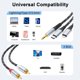 thumbnail image 2 of Cable de audio DCNETWORK de 3,5 mm a RCA macho Lightning a RCA, 2 of 7