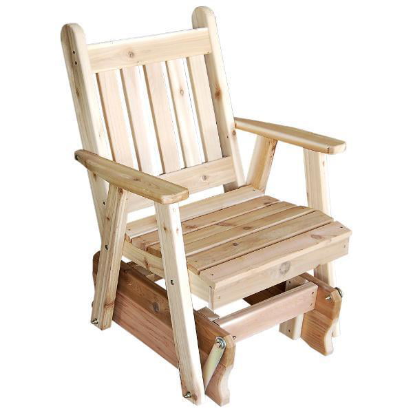 Outdoor Traditional English Cedar Glider Chair *8 STAIN OPTIONS* Porch Glider 