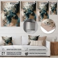 thumbnail image 4 of Designart "Abstract Reflections in Blue II" Abstract Metal Art Print, 4 of 5